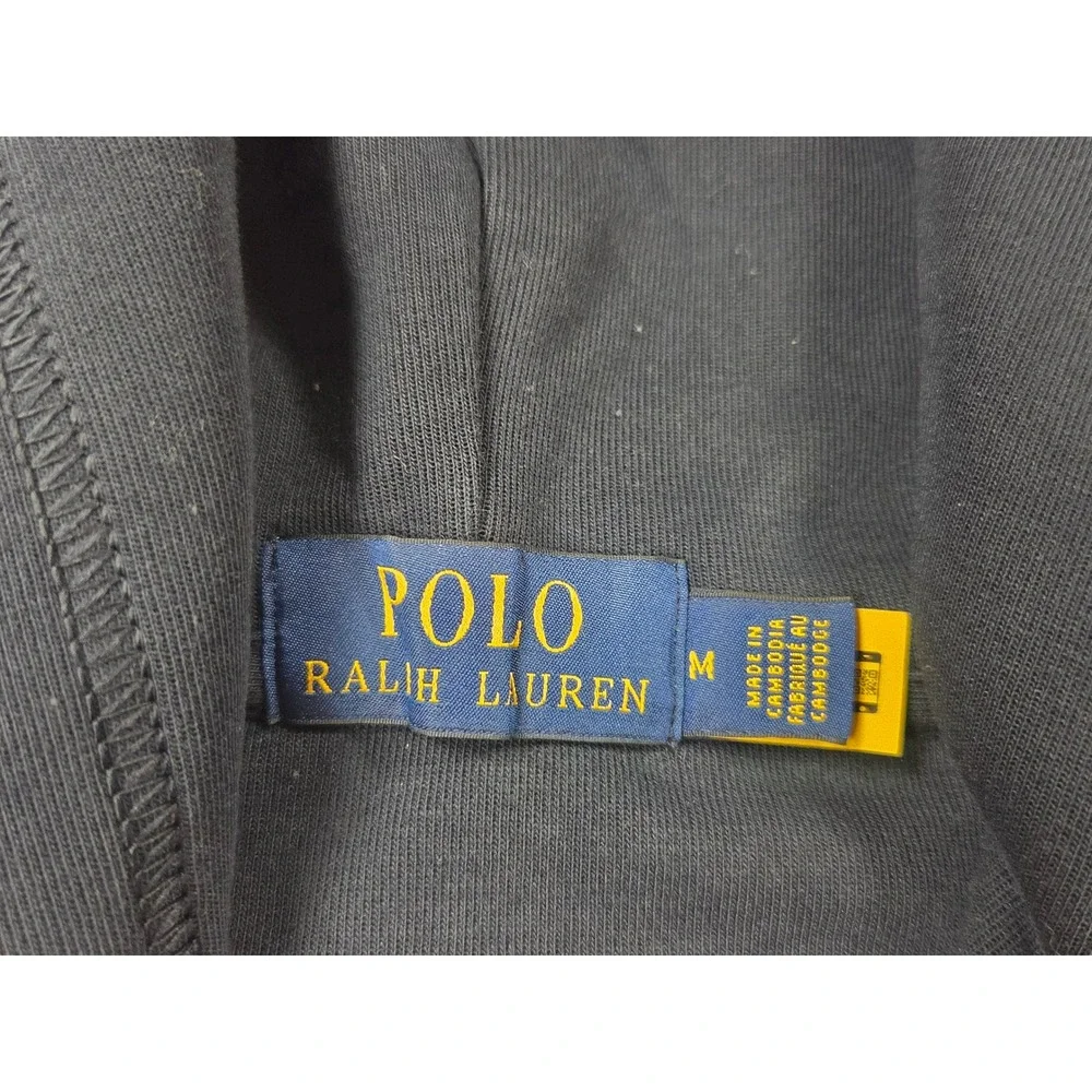Polo Ralph Lauren Mens Full Zip Hoodie Navy Blue Pony Logo Sweatshirt Jacket